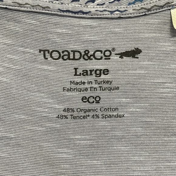 Toad & Co Cue Sleeveless Wrap Dress Blue Size Large Travel Athleisure Casual - Picture 8 of 10